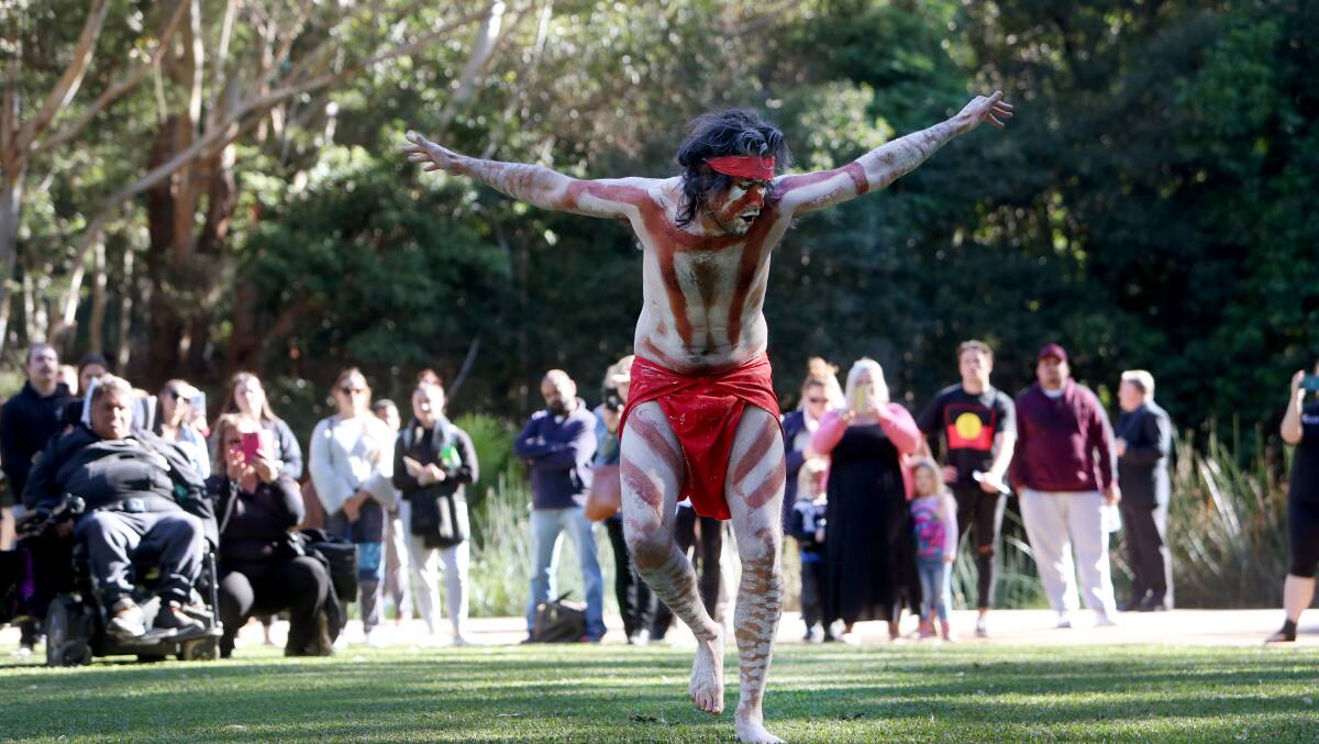 National Reconciliation Week celebrations at UOW this year included a traditional dance by Doonooch Dance Company. The university is also holding a number of events during NAIDOC Week (July 8-15). Picture: Sylvia Liber.