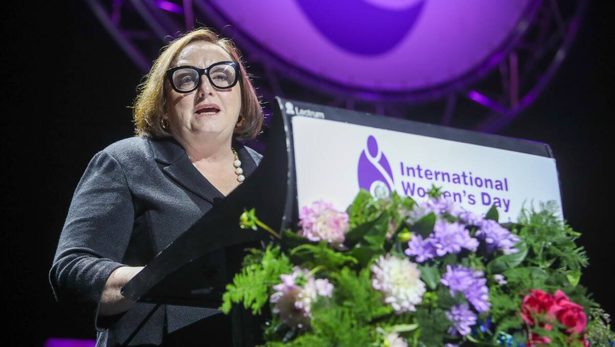 PASSION: UOW vice-chancellor Patricia Davidson was a guest speaker at Illawarra's International Women's Day luncheon at WIN Entertainment Centre on Friday, May 21. Picture: Adam McLean