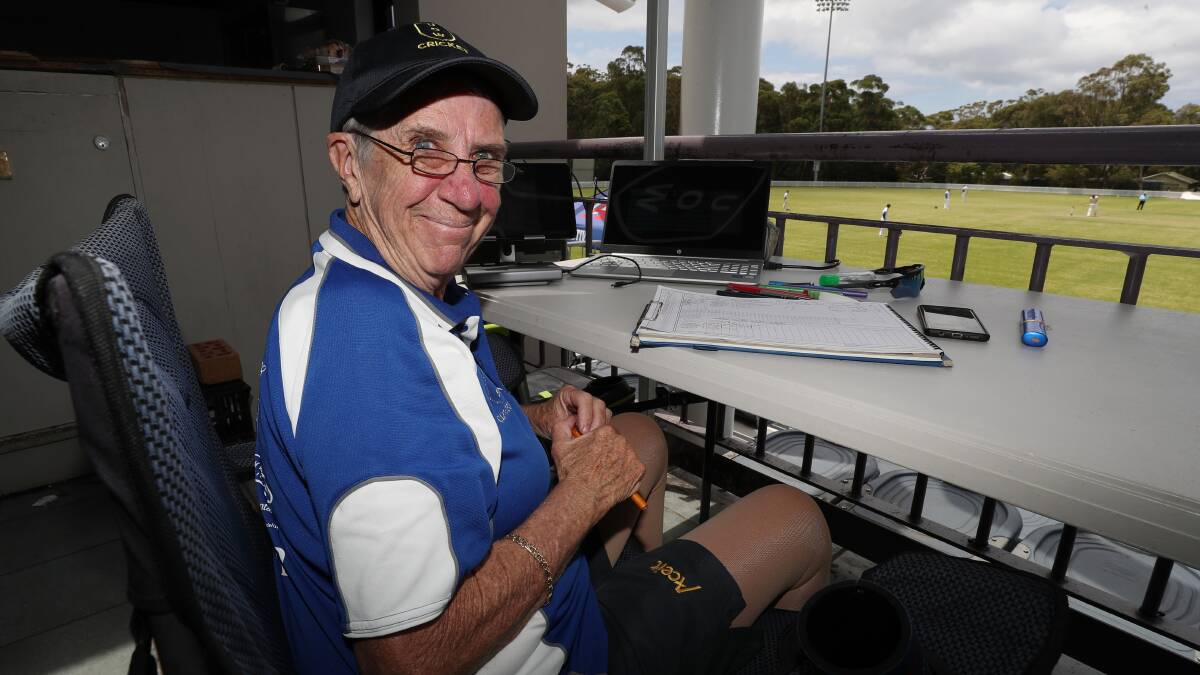 For cricket tragic Margaret 'Maggs' Pemberton there's no better place to be on a Saturday afternoon than sitting up on the pavilion overlooking Uni Oval. Picture: Robert Peet
