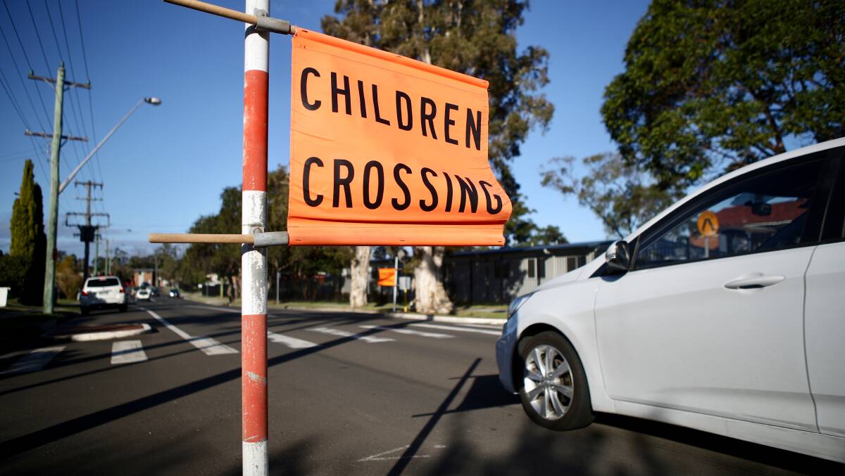 TRAFFIC ISSUES: The crossing opposite Good Samaritan Catholic Primary School, Fairy Meadow is usually very busy during drop off and pick up times. Picture: Adam McLean.