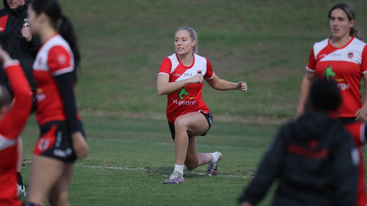 St George Illawarra flyer Teagan Berry will get first crack at fullback when the Dragons kick off their NRLW campaign away to Newcastle on Saturday. Picture by Robert Peet
