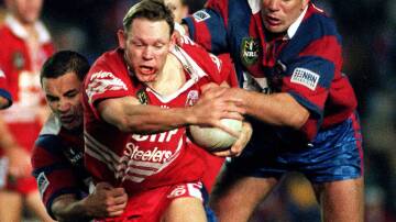 POWERHOUSE: Rod Wishart holds the record for the most tries (68) and points (1044) ever for his beloved Illawarra Steelers.