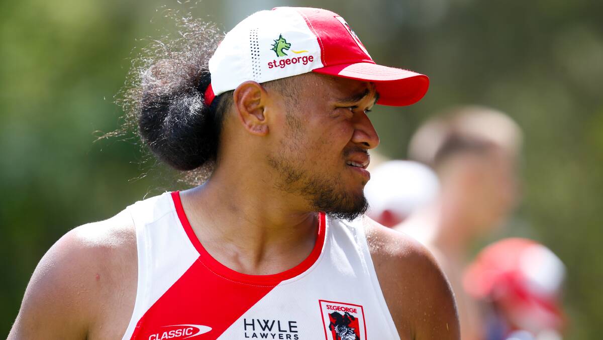 Moses Suli is excited to be playing at right centre this season, after playing on the left edge for St George Illawarra Dragons last season. Picture: Anna Warr