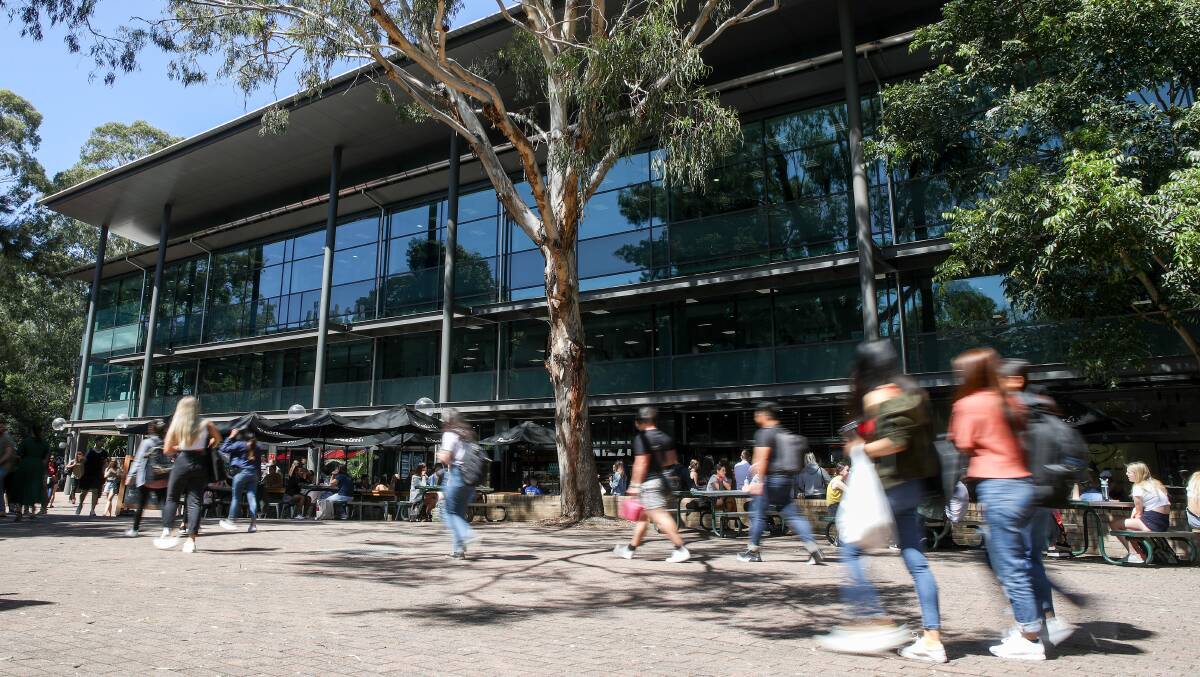 University of Wollongong campus. Picture: Adam McLean