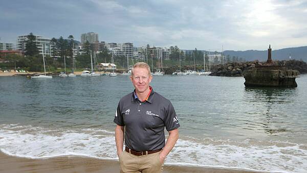 AusTriathlon chief executive officer Tim Harradine dropped by Wollongong recently. Picture by Sylvia Liber