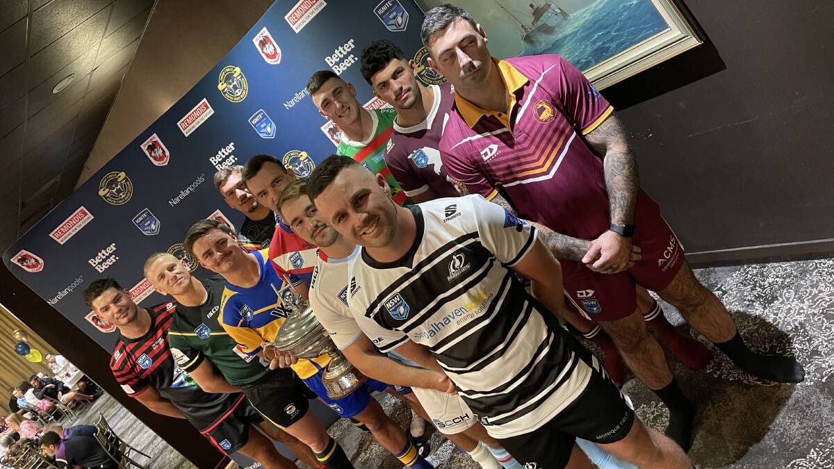 Representatives of the 10 teams which will contest the 2024 Group Seven rugby league season. Picture by Agron Latifi