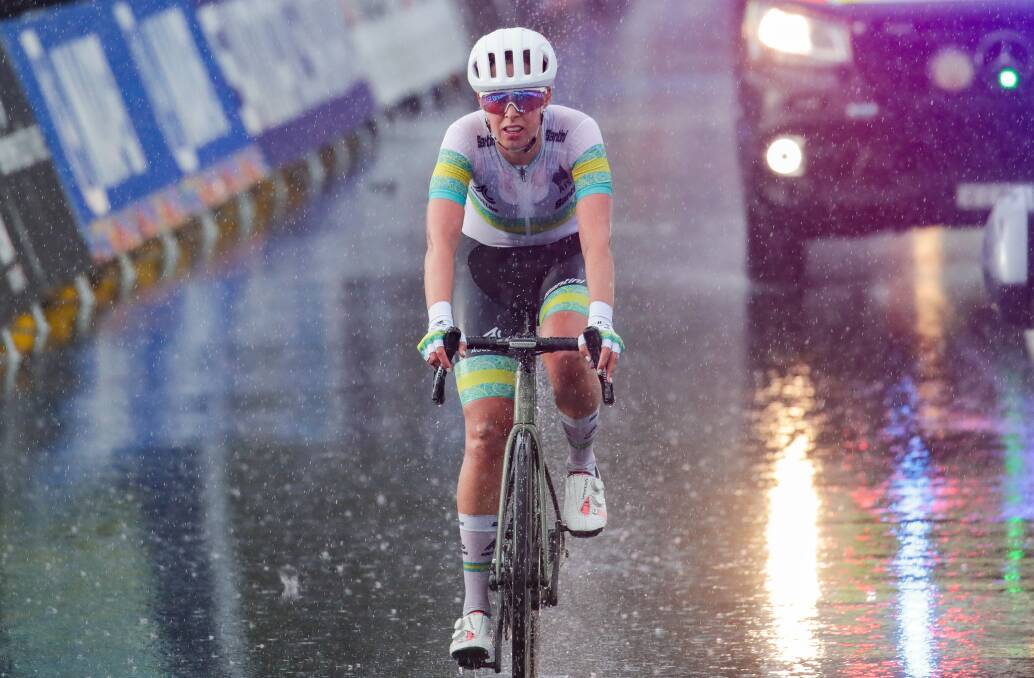 Figtree cyclist Josie Talbot said racing at the UCI Road World Championships in Wollongong was one of the best days of her life. Picture by Adam McLean