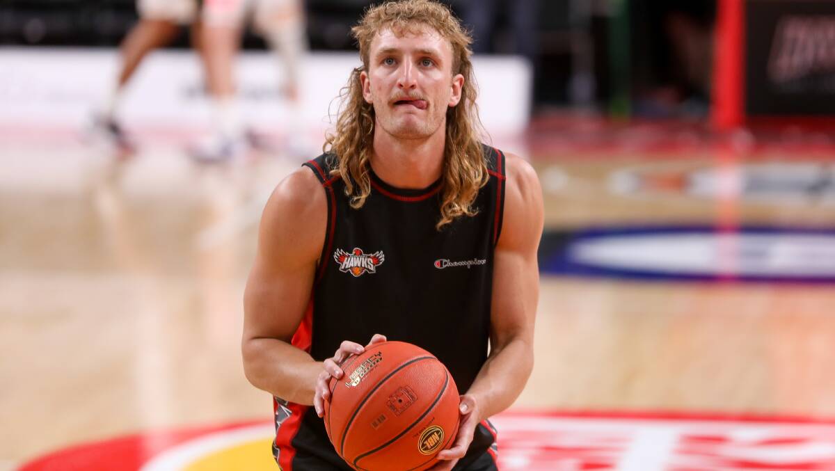 Dan Grida has returned to the court for the Hawks after a series of serious injuries sidelined him for close to three years. Picture: Adam McLean