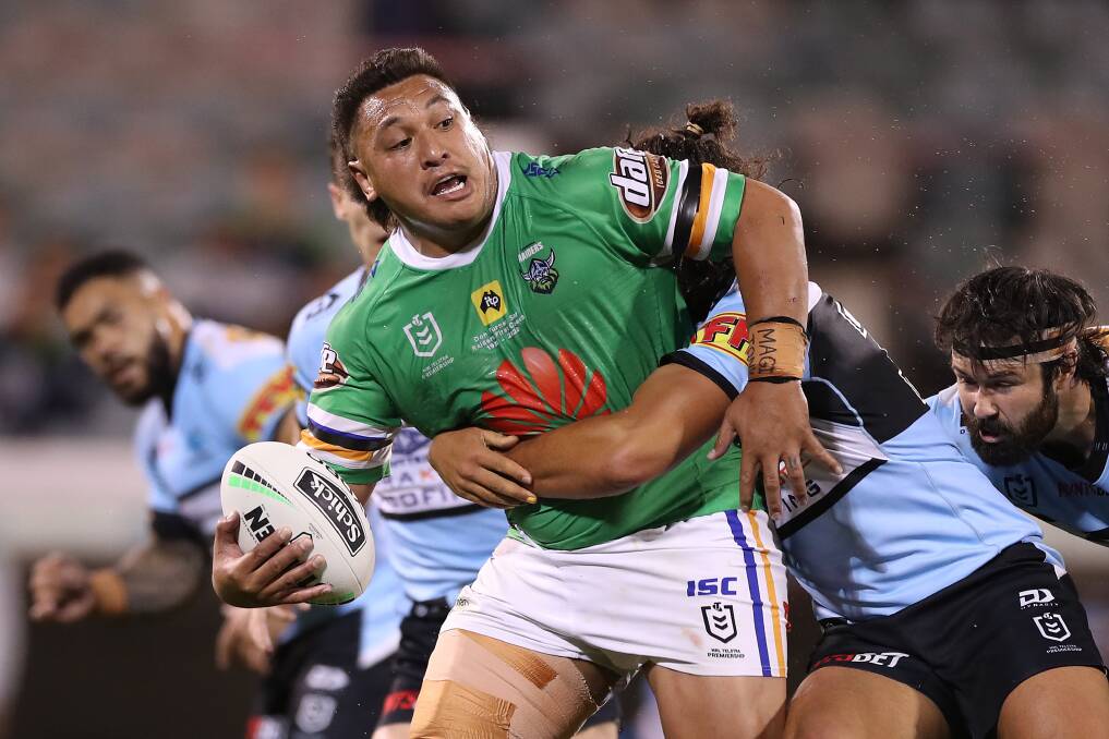 Josh Papalii will be one of the keys to victory for the Canberra Raiders. Picture: Mark Kolbe/Getty Images