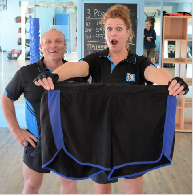 Bomaderry personal trainer Ivan Murray has helped Tziporah Malkah ditch the size 22 shorts. The 45-year-old is now sporting a size 12. 