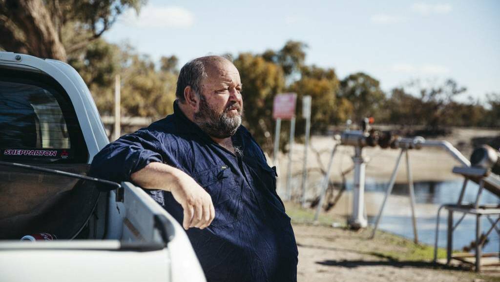 Pooncarie grazier Trevor Smith is frustrated by the revolving door of water management bureaucrats. Picture: Dion Georgopoulos