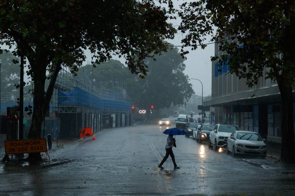 Another 26 millimetres of rain fell over the city on Monday after a deluge of more than 40mm poured down on Friday. Picture by Max Mason-Hubers