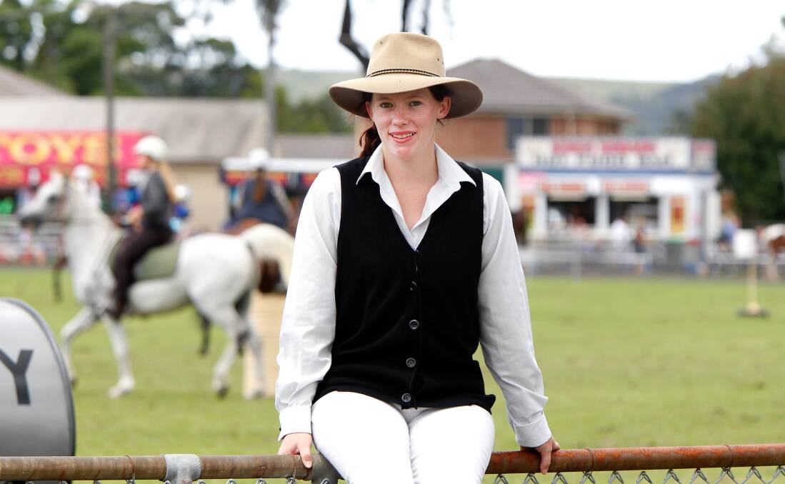 Jaime-Lee Parker from Bargo, enjoyed watching the Bending event at the 129th annual Albion Park Show held over the weekend. Picture: Sylvia Liber.
