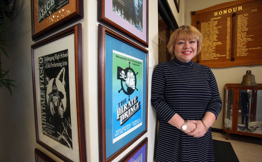 SCHOOL MEMORIES: Drama teacher Janet Cunningham has wonderful memories of her time at Wollongong Performing Arts High School and when it was just Wollongong High School. Picture: Robert Peet