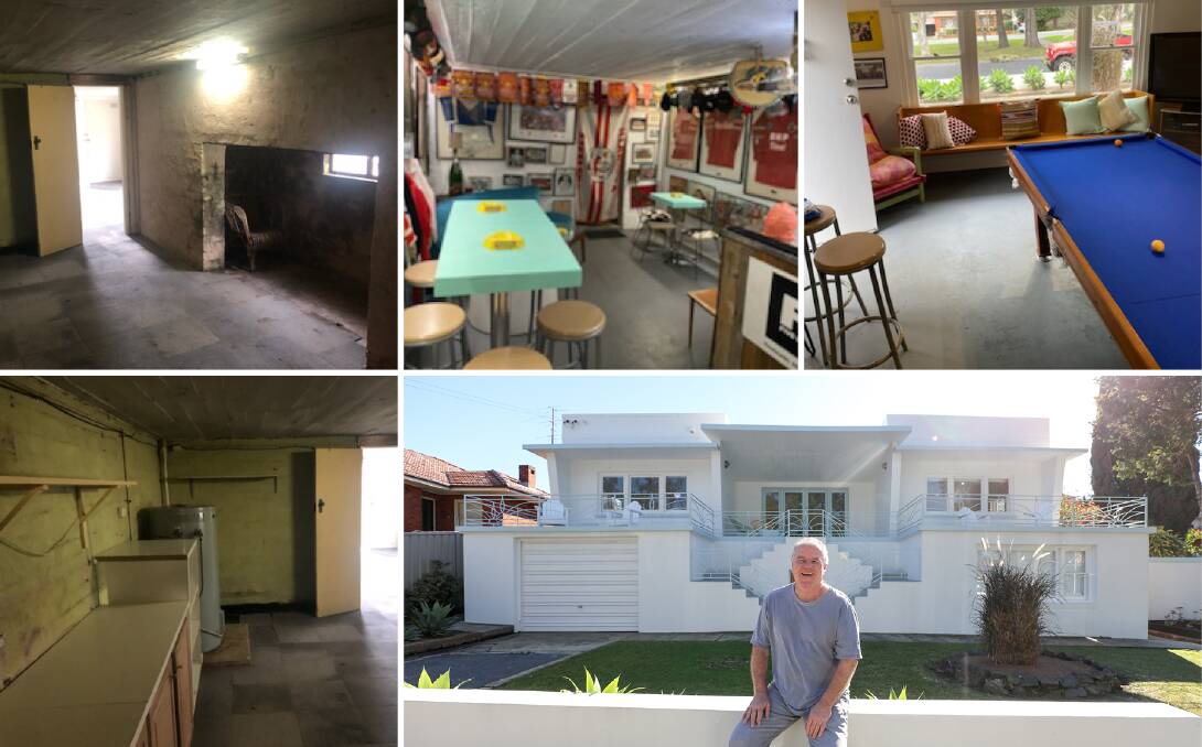 Some 'before' and 'after' images of the property. 