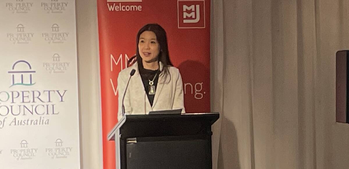 DISCUSSION: Esther Cheong, director of Atlas Urban Economics was among the speakers at the Property Council event on Friday. Picture: Brendan Crabb