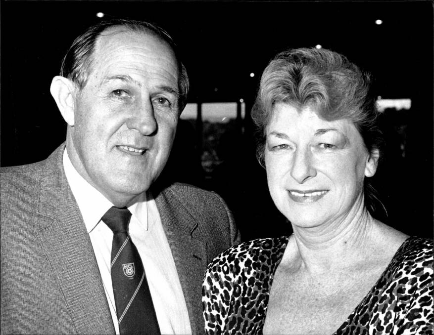 REMEMBERED: Laurie Kelly and wife Rhonda in 1988. He was the Member for Corrimal for seven terms from 1968 until his retirement from Parliament in 1988. 