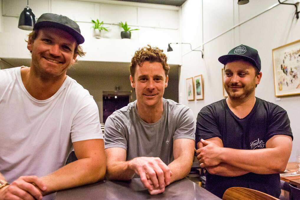 Kitchen buddies Stefan Posthuma-Grbic, Andy Burns and Simon Evans.  