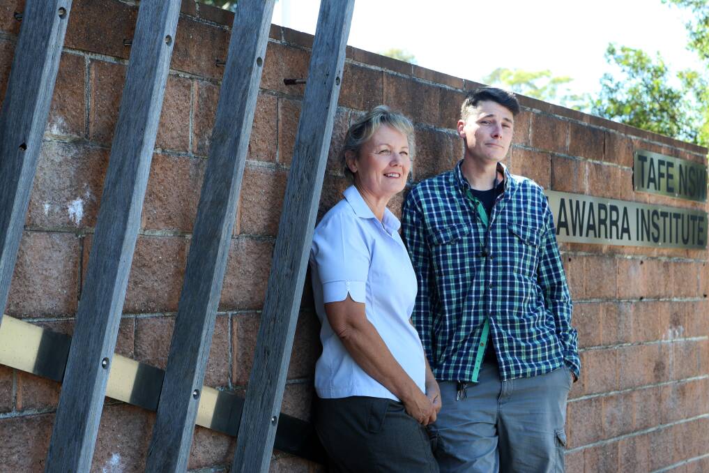 LIFE-CHANGING: Kiama resident James participated in the Work and Development Order justice scheme. He's pictured with Watershed's Anna Bruseker. Picture: Sylvia Liber