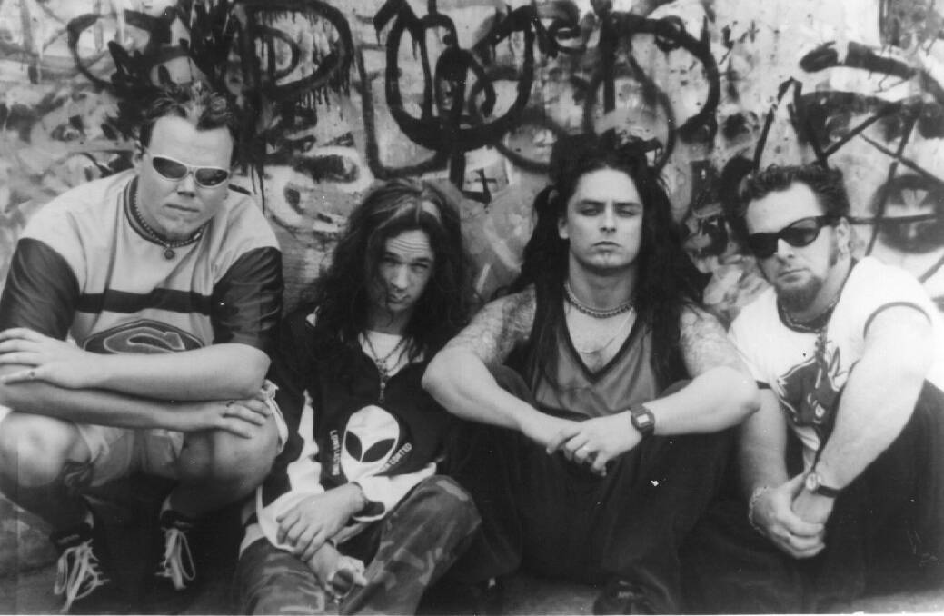 (Below) The band pictured in 2000. Segression commemorated their 20th anniversary in 2016. 