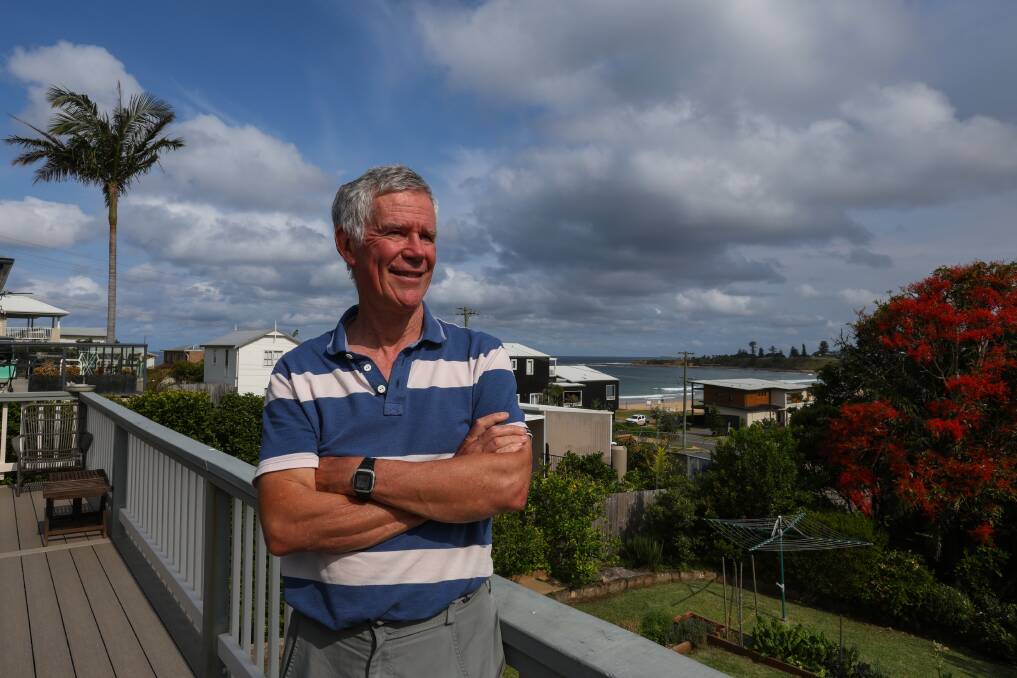 Thirroul home owner Stephen Young says he isn't concerned that the proposed offshore wind farms will affect property values in the region. Picture: Wesley Lonergan