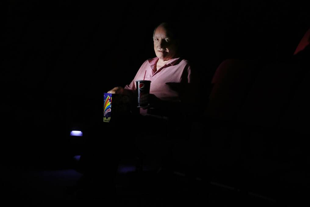 BIG SCREEN EXPERIENCE: Ian Hyslop, long-time owner of the independent Gala Cinema at Warrawong on Wednesday. Picture: Robert Peet