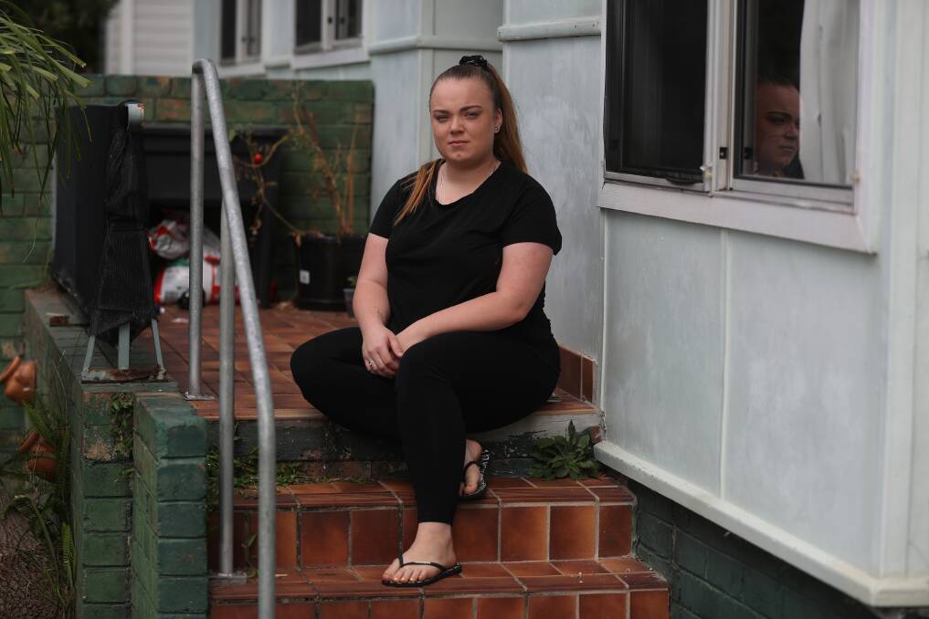 HOUSING NEED: Fernhill resident Shaylee Jones says she has applied for a transfer from her public housing property in order to be closer to family. Picture: Robert Peet