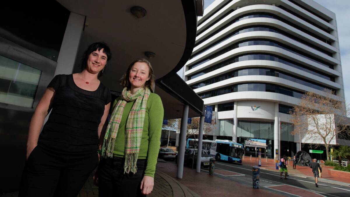 POLICY: Greens co-conveners, Mithra Cox and Cath Blakey, who are running for election at the Wollongong City Council poll in September. Picture: Adam McLean