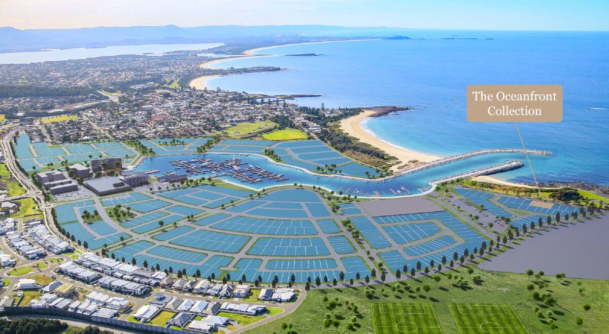 ON THE MARKET: There is expected to be great interest in the first oceanfront land release offered in Frasers Property Australia and Shellharbour City Council’s master-planned community, The Waterfront. Picture: Supplied