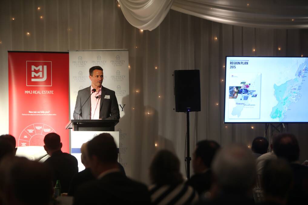 Tim Blythe, managing partner of Urbis was among the speakers at the Property Council's annual 'Illawarra Outlook' lunch event at Villa D'oro, Wollongong on Friday. Picture: Sylvia Liber