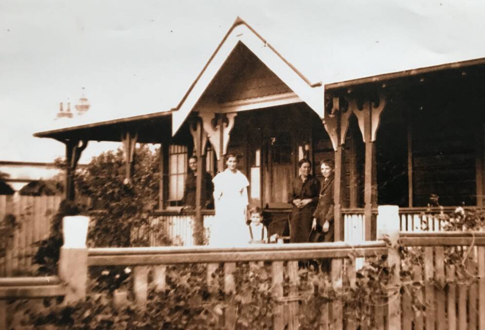 HISTORIC HOME: It's estimated the home was built in 1917, and sold a year later to an Illawarra family. Here it is pictured in 1921. Picture: Supplied