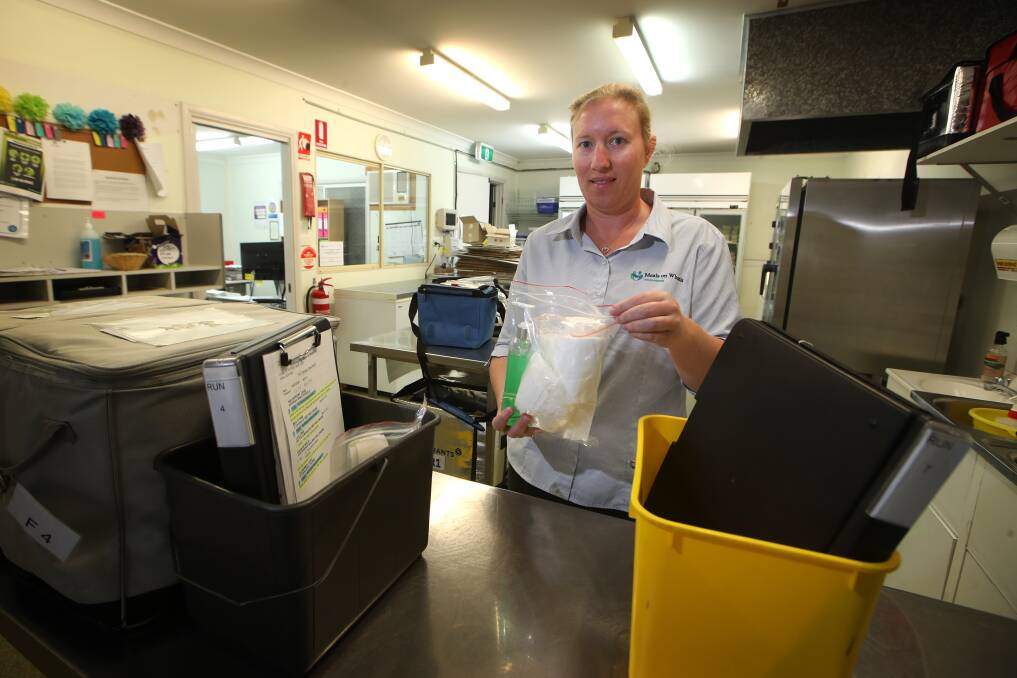 HELP: Sarah Callaway, manager of Wollongong Meals on Wheels said they'd reduced their deliveries to two days a week, instead of Monday to Friday. Picture: Sylvia Liber