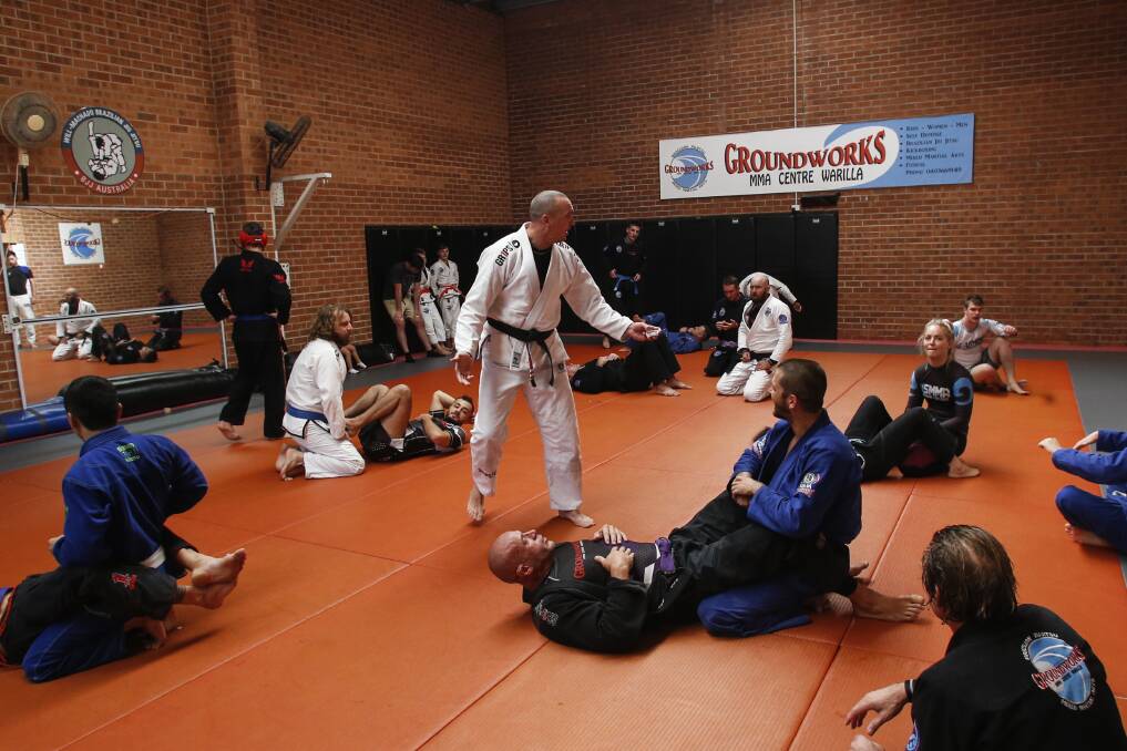 HELPING OUT: Sunday's fundraiser at Groundworks MMA Centre. Picture: Anna Warr