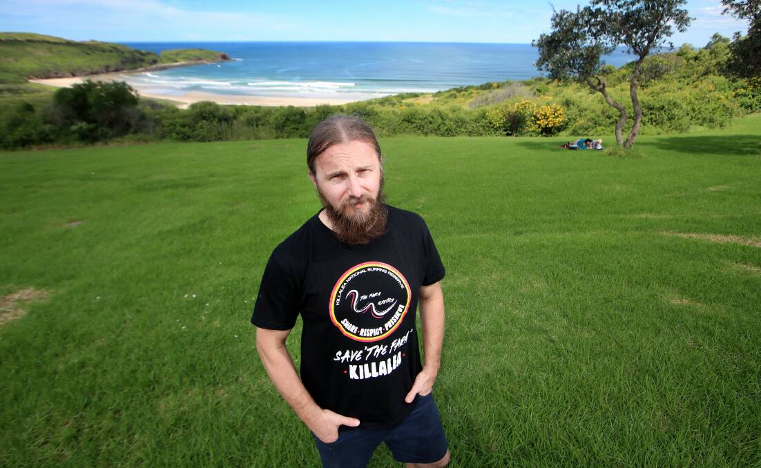 COMMUNITY CONCERNS: Richard Berndt, who runs the 'Save The Farm' group on Facebook, pictured at Killalea earlier this year. Picture: Sylvia Liber