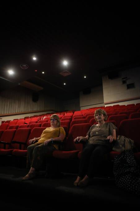 CINEMA: Sisters Cherylyn Phillips (right) and Tanya Clifford (left) at the screening of I Still Believe at the Gala Cinema in Warrawong. Picture: Adam McLean
