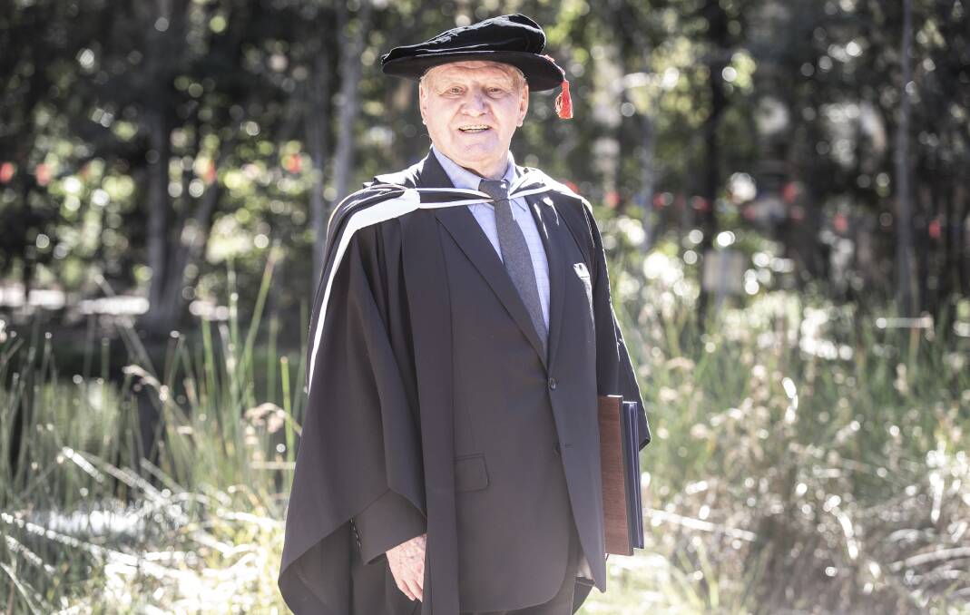 HONOURED: Professor Nicholas Standish, 86, was honoured with an Emeritus Professorship. Picture: Paul Jones 