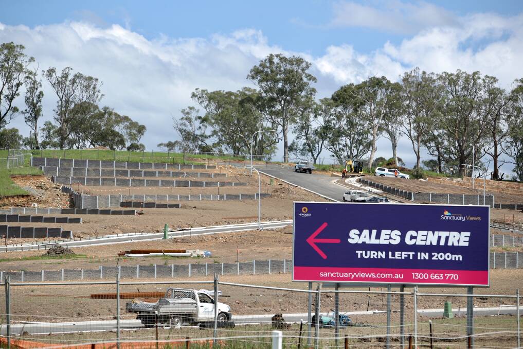 WORKS: Sanctuary Views Estate, Kembla Grange, located off West Dapto Road. The first stage will contain about 50 lots. Picture: Adam McLean