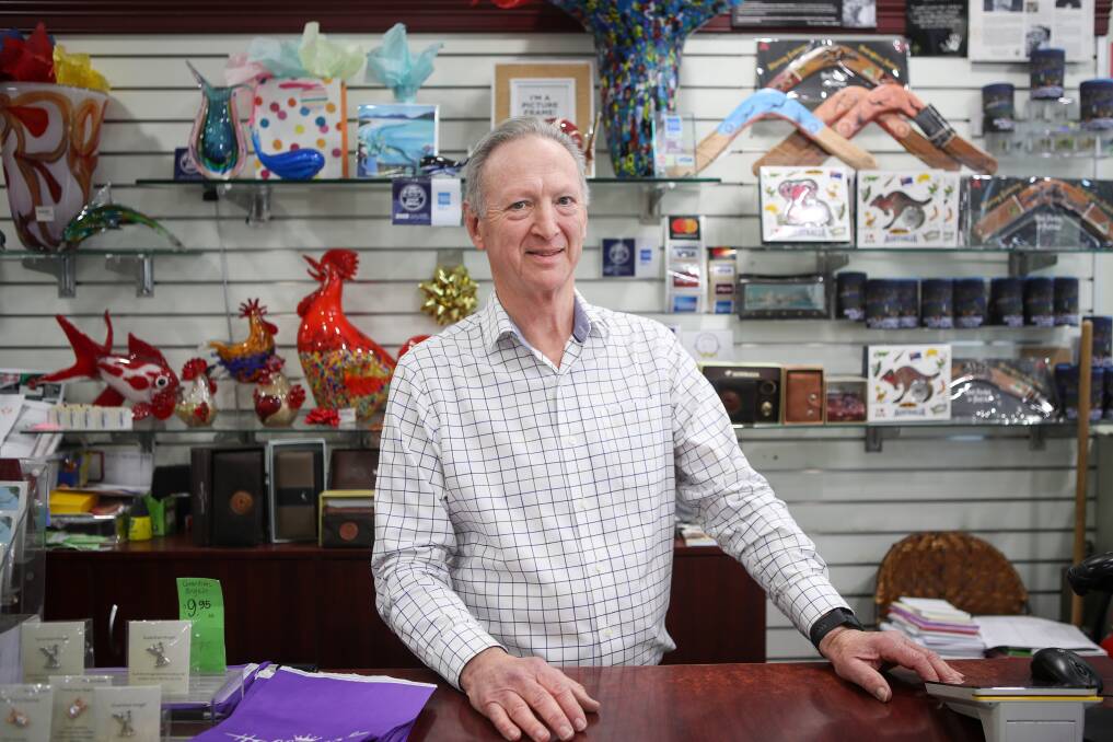 Barry Markwick, owner of Total Expressions gift store. Picture: Adam McLean