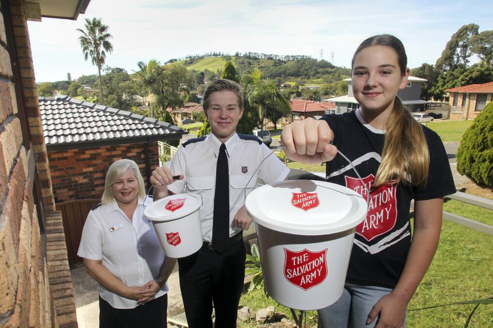 HELP NEEDED: The Salvos are calling for Red Shield Appeal volunteers. Pictured are Karen Walker, Jordyn Walker and Holly Hutchinson. Picture: Anna Warr