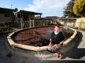 PRACTICAL OPTION: Dapto retiree Anna Read decided to have a backyard pool-to-pond conversion undertaken at her home. Picture: Sylvia Liber