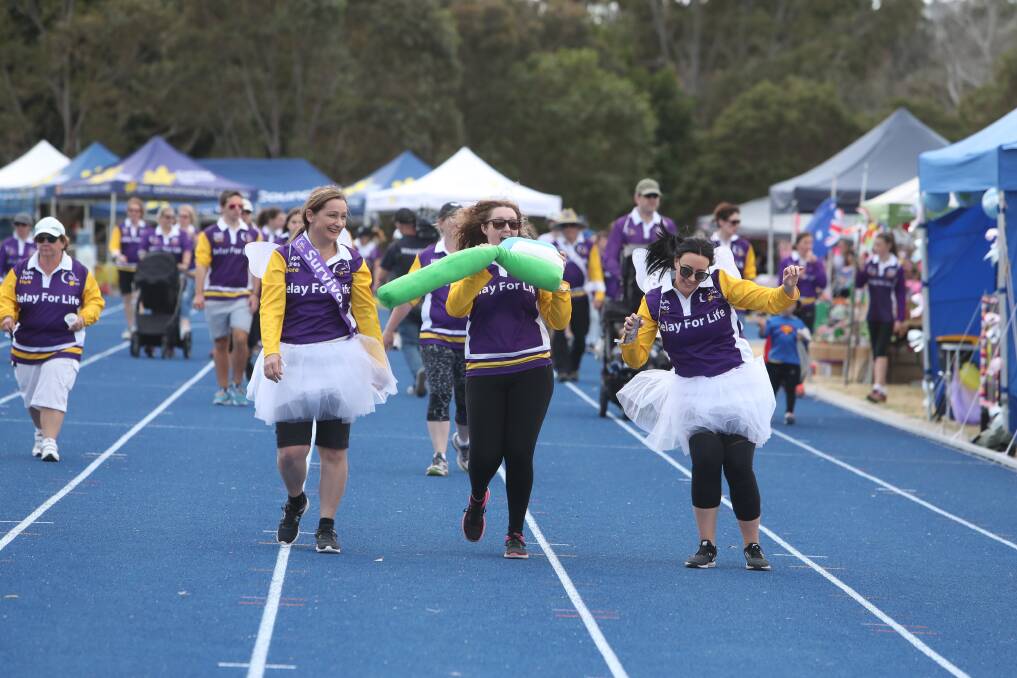 FUNDRAISER: Participants in the 2017 Wollongong Relay for Life. To register for this weekend's event or for more information, visit www.relayforlife.com.au or phone 4223 0200. Picture: Sylvia Liber