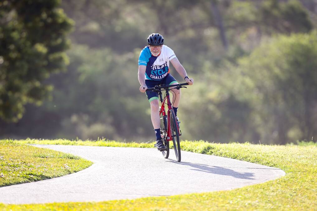 IMPORTANT CAUSE: Horsley resident Michael Edgar, 48, is again taking part in the annual Great Cycle Challenge, which raises funds for the Children's Medical Research Institute. Picture: Adam McLean