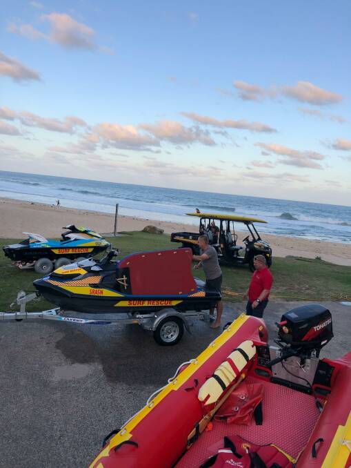 Surf Life Saving Illawarra support operations crews returning from search. Picture: Surf Life Saving Illawarra