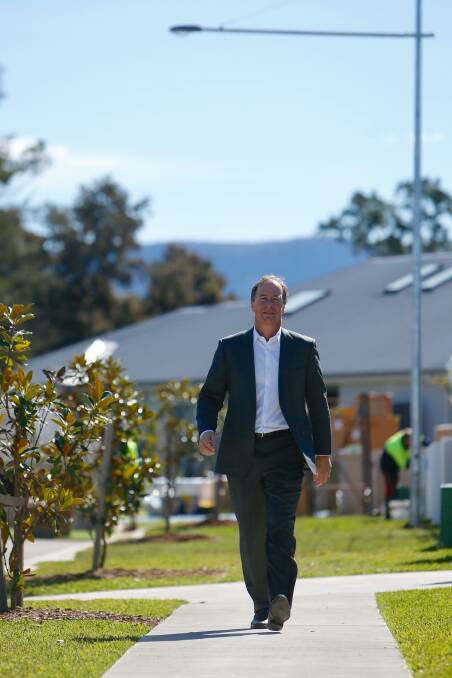 ON DISPLAY: Lendlease’s general manager of Communities NSW/ACT Arthur Ilias at the opening of the Display Home Village at Lendlease’s Calderwood Valley last year. Picture: Adam McLean