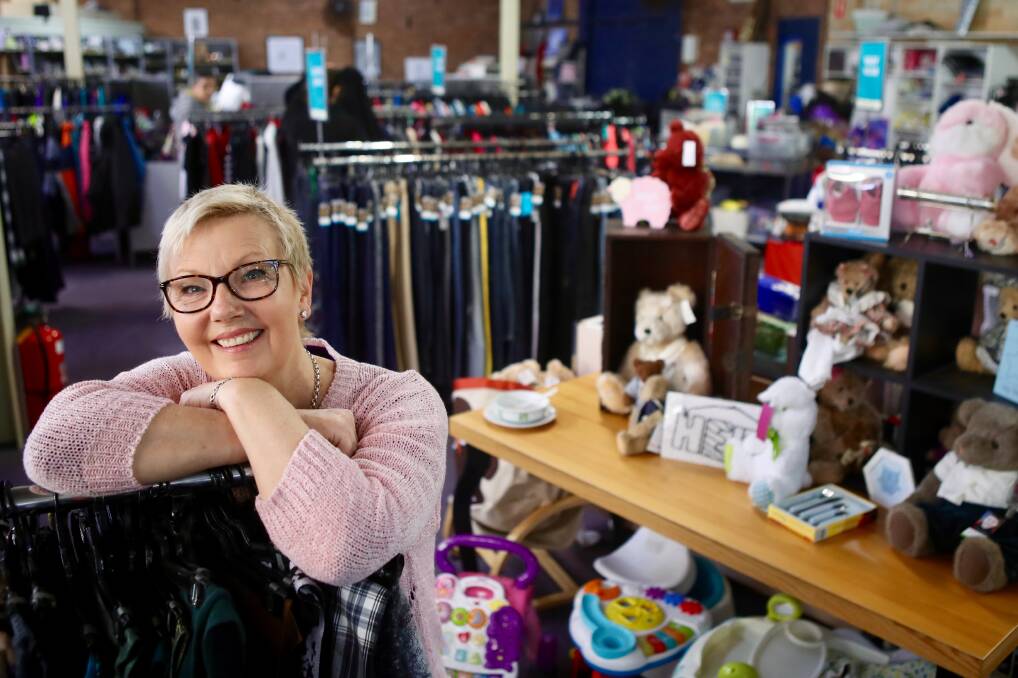 CHARITY STORE: Save The Children's Wollongong store manager Lisa Kallas at the op shop on Tuesday. Picture: Adam McLean
