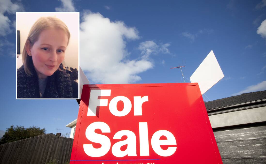 PROPERTY: Jessi Phillips, 29, (inset) purchased a two-bedroom unit in Brownsville in 2010 (not pictured), and is optimistic about plans to buy a house in the future. 