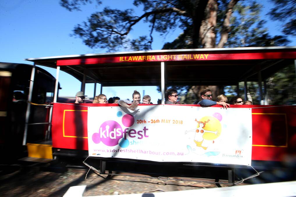 FESTIVAL BEGINS: The annual KidsFest Shellharbour kicked off on Sunday. Picture: Sylvia Liber