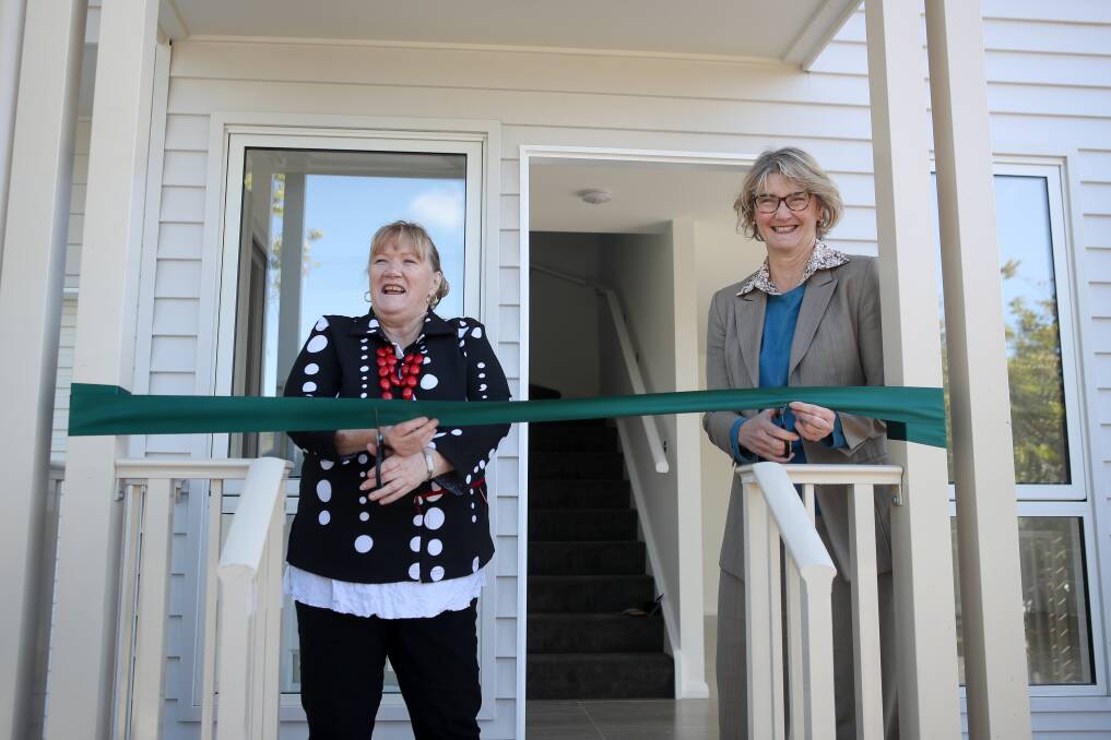 Shellharbour Mayor Marianne Saliba with Housing Trust CEO Michele Adair. Picture: Adam McLean