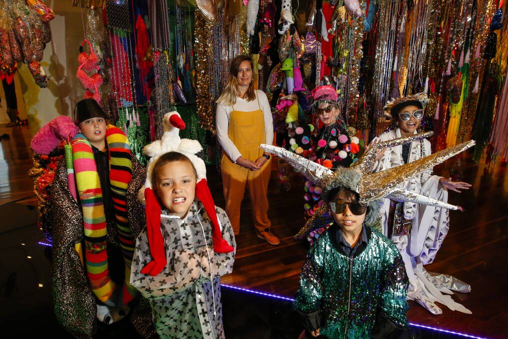 Sydney artist Rosie Deacon describes Fashion Forest Seduction as an "immersive installation that is playful, inviting, strange and bizarre". Picture: Anna Warr