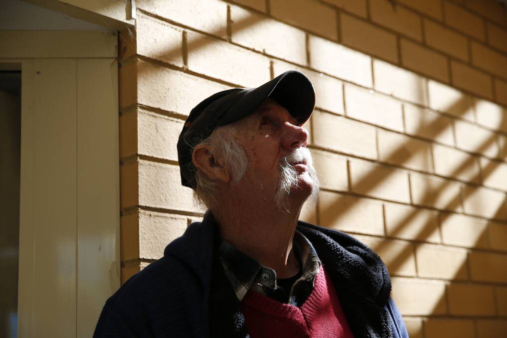 OVERCOMING HOMELESSNESS: Bob Petersen has been staying at the Homeless Hub's crisis accommodation for the past several weeks, while working with the Hub team to look at pathways to a long-term housing solution. Picture: Anna Warr